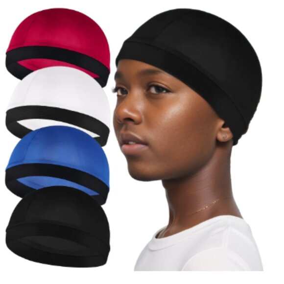 Versatile Unisex Wave Caps Adjustable Durags -- Purple - Picture 2 of 5